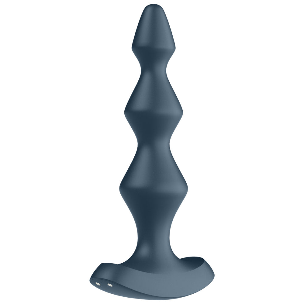 Satisfyer - Lolli Plug 1 - pointed butt plug has a graduating tapered design & 12 vibration modes delivered by dual motors to fill you with pleasure. Dark Teal (2)