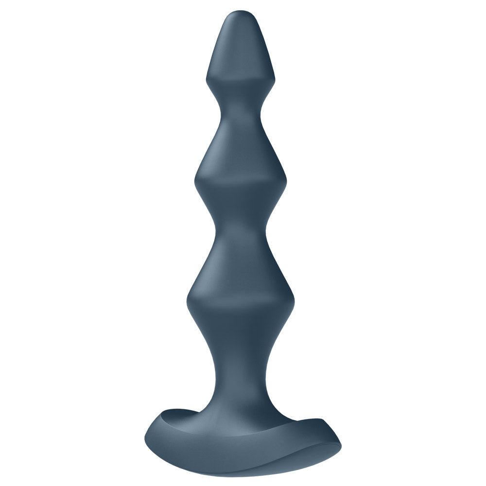 Satisfyer - Lolli Plug 1 - pointed butt plug has a graduating tapered design & 12 vibration modes delivered by dual motors to fill you with pleasure. Dark Teal