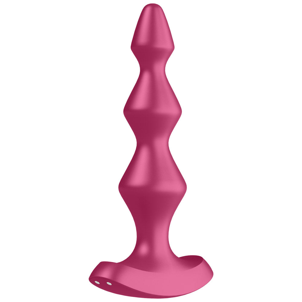 Satisfyer - Lolli Plug 1 - pointed butt plug has a graduating tapered design & 12 vibration modes delivered by dual motors to fill you with pleasure. Berry (2)