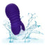 Slay™ - #ThrustMe - remote control mini massager has 10 thrusting modes in its ribbed silicone body to stimulate your insides like never before. Rechargeable and waterproof. Purple, water play image