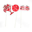 Hen Party Photo Props - 10-pack of Hen Party Photo Props - each prop comes attached to a long stick for easy holding. (3)