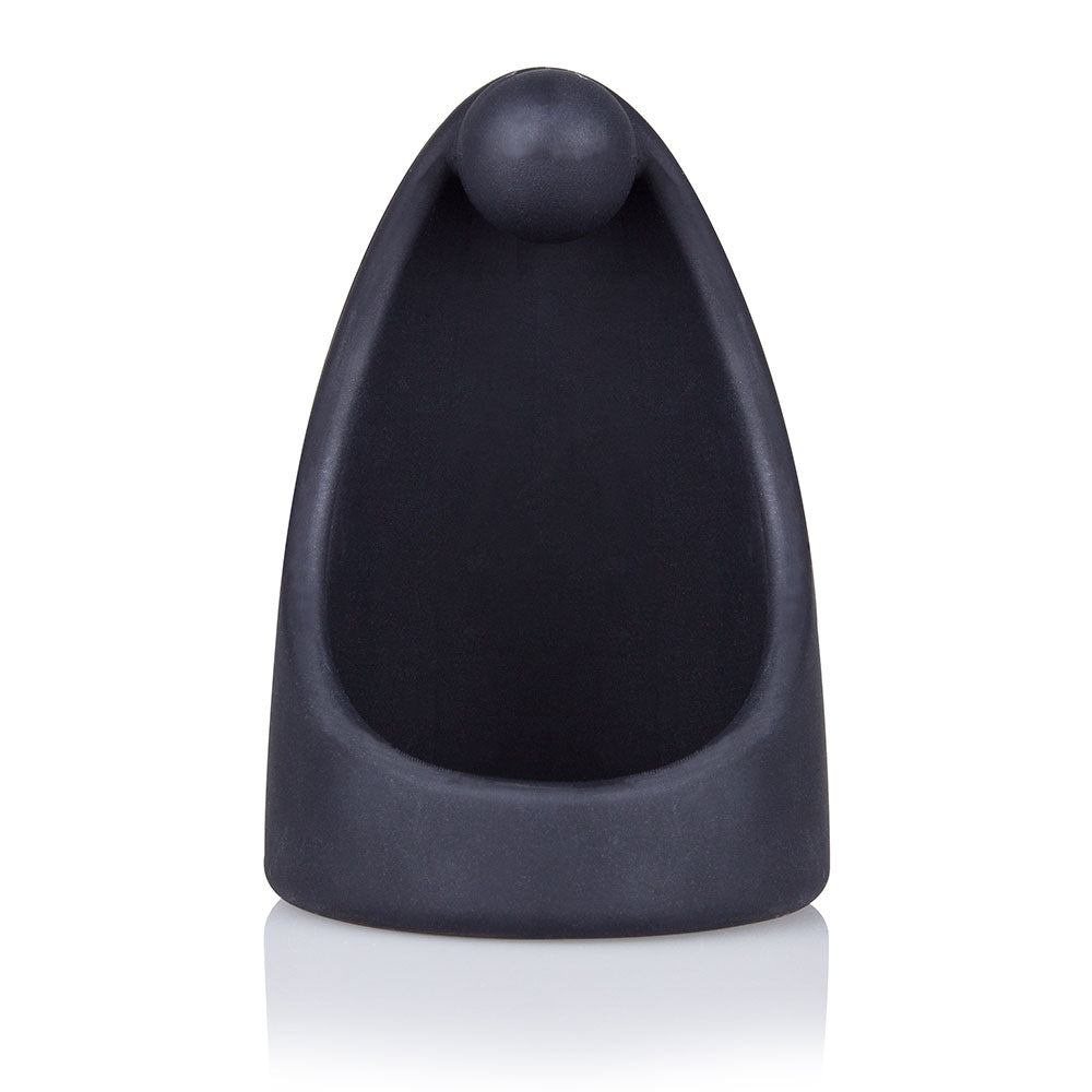 Screaming O® - SwingO™ Sling - contoured sling with a solid ball that massages the perineum for more intense stimulation & orgasms! Made of reusable waterproof silicone. Black