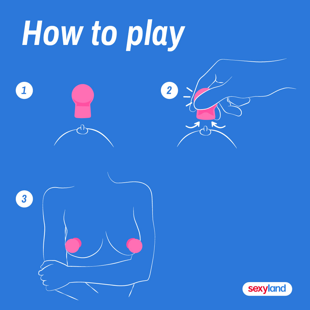 This set includes 4 nipple rings in 2 sizes and a pump. Great for helping even inverted nipples get and stay erect. How to play.