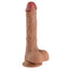 X-Men - 8.3" Double Layer Silicone Dildo - a soft exterior & a firm inner core + sculpted phallic details. Suction cup base
