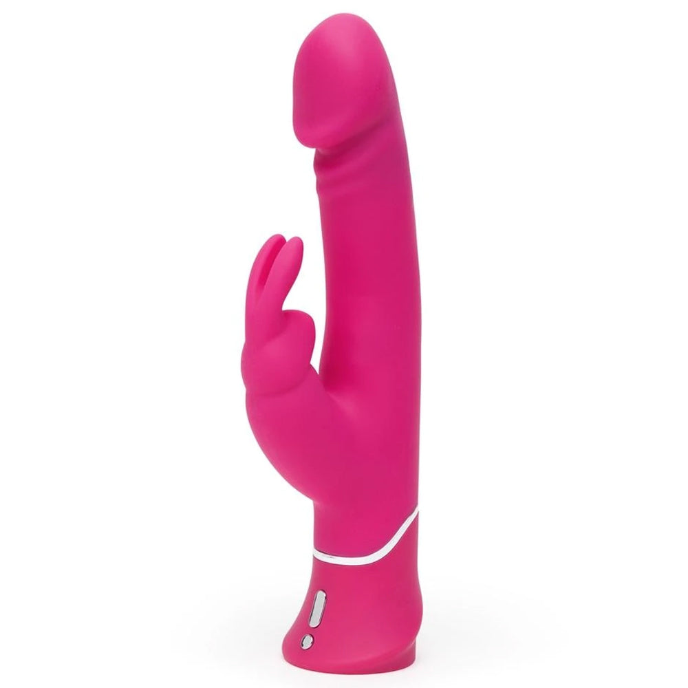 Pink happy rabbit Dual Density Silicone Vibrator With Clitoral Stimulator & Insertable G Spot Head Women's Sex Toys
