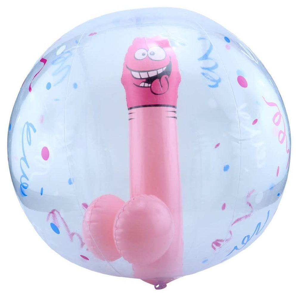 Funny Adult Novelty Pecker Beach Ball With Inflatable Penis For Hens' Nights & Bachelorette Parties