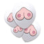 Funny Novelty White Boobie Balloons With Cartoon Breasts For Bucks' Nights & Adult Parties