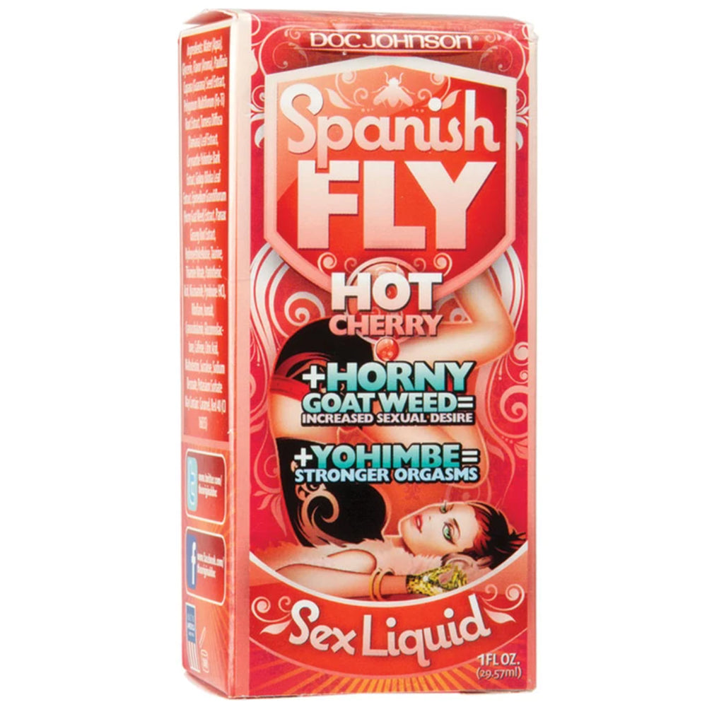 Doc Johnson Spanish Fly Sex Arousal Enhancer & Stimulant Liquid Hot Cherry Flavour