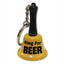 Yellow Ring For Beer Bell Keychain Funny Adult Novelty Keyring