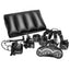 Steamy Shades Positioning Set With Restraints, Cuffs, Wedge & Mask