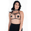 Love in Leather Double Collar Strappy Chest Harness