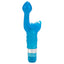 PLATINUM EDITION BUTTERFLY KISS™  has a flexible bud shaped G-spot tip and a cute butterfly clitoral teaser - blue