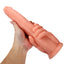X-Men Magic Hand Dildo | Realistic PVC Anal Fisting Dildo - ultra-thick anal toy is sculpted to resemble a huge penis w/ a hand holding its base. Flesh 3