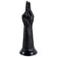 X-Men - Realistic Fist Dildo With Two Pointed Fingers - lifelike suction-cupped arm dildo. Black