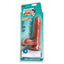 Average Joe Vibrating - Mauricio The Carpenter - realistic TPR dong has multi-speed vibrations & 6 pulse modes, plus a phallic head, bulging veins & harness-compatible suction cup base for hands-free fun. Package image