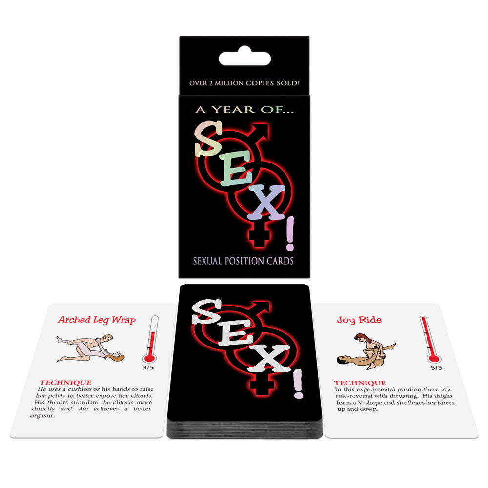 A Year of SEX! Kama Sutra Sexual Positions Card Game for Adult Couples
