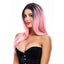 Pleasure Wigs Elle Pink Ombre Wig With Black Roots