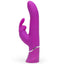 Purple happy rabbit Thrusting Stronic Rocking Vibrator With Clitoral Stimulator & Insertable G Spot Head Women's Sex Toy Side
