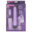 Packaging Box Purple Couples Sex Toy Kit With Vibrating Egg, Multi-Speed Straight VIbrator, Textured Cockrings & Kegel Balls