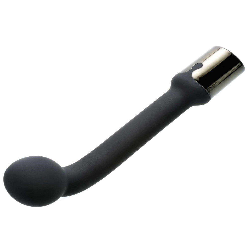 Adam & Eve Adam's Rechargeable Vibrating Prostate Probe Men's Anal Silicone Sex Toy for P-Spot Stimulation in Black
