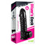 X-Men - Oliver's Cock - textured PVC dildo has deep contours & grooves that add more stimulation when used vaginally or anally & also holds lubricant for ages. Black, box