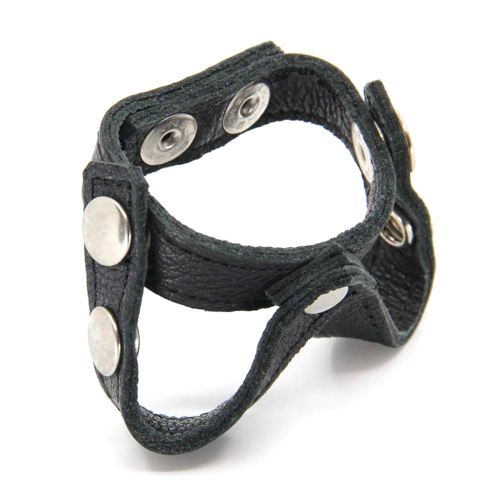Love In Leather - Crossover Leather Cockring. 2