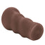 Vivid Raw® - Pound It - tight, stretchy masturbator features a textured interior for awesome stimulation & a lifelike vaginal opening with sculpted lips in a rich ebony skin tone. Brown (5)