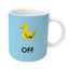 Funny Adult Humour Crude Novelty Cheeky Ceramic Mug to Get People To Leave You Alone Duck Off Coffee Cup