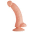 Seducer 6.3" Bended Lust Dildo With Suction Cup - realistic dildo has a phallic head with sculpted veins for that authentic feeling, plus a suction cup base for hands-free fun.