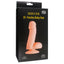 Seducer - 20 Function 5" Ballsy Stud, remote control vibrating dong has 20 vibration modes in its realistic phallic body, plus a suction cup base for hands-free fun. package