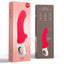 Fun Factory - Tiger Vibrator - has 6 vibration speeds & patterns in a flexible shaft with a bulbous head at the end for G-spot or prostate stimulation. India Red, package image