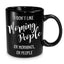 Funny Adult Humour Crude Novelty Cheeky Ceramic Mug to Get People To Leave You Alone I Don't Like Morning People Cup