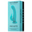FEMMEFUNN - PIROUETTE - features dual stimulating heads that will provide you with stimulation on your clitoris and internally for your G-spot with full 360-degree motion. wireless remote. Turquoise, package image