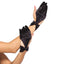 Leg Avenue Satin Bow Cut Out Gloves, black