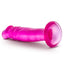 Back view of harness compatible B Yours Sweet N' Small 6 inch dildo features suction cup base.