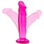 Harness compatible B Yours Sweet N' Small 6 inch dildo shown in three angles displaying flexibility.