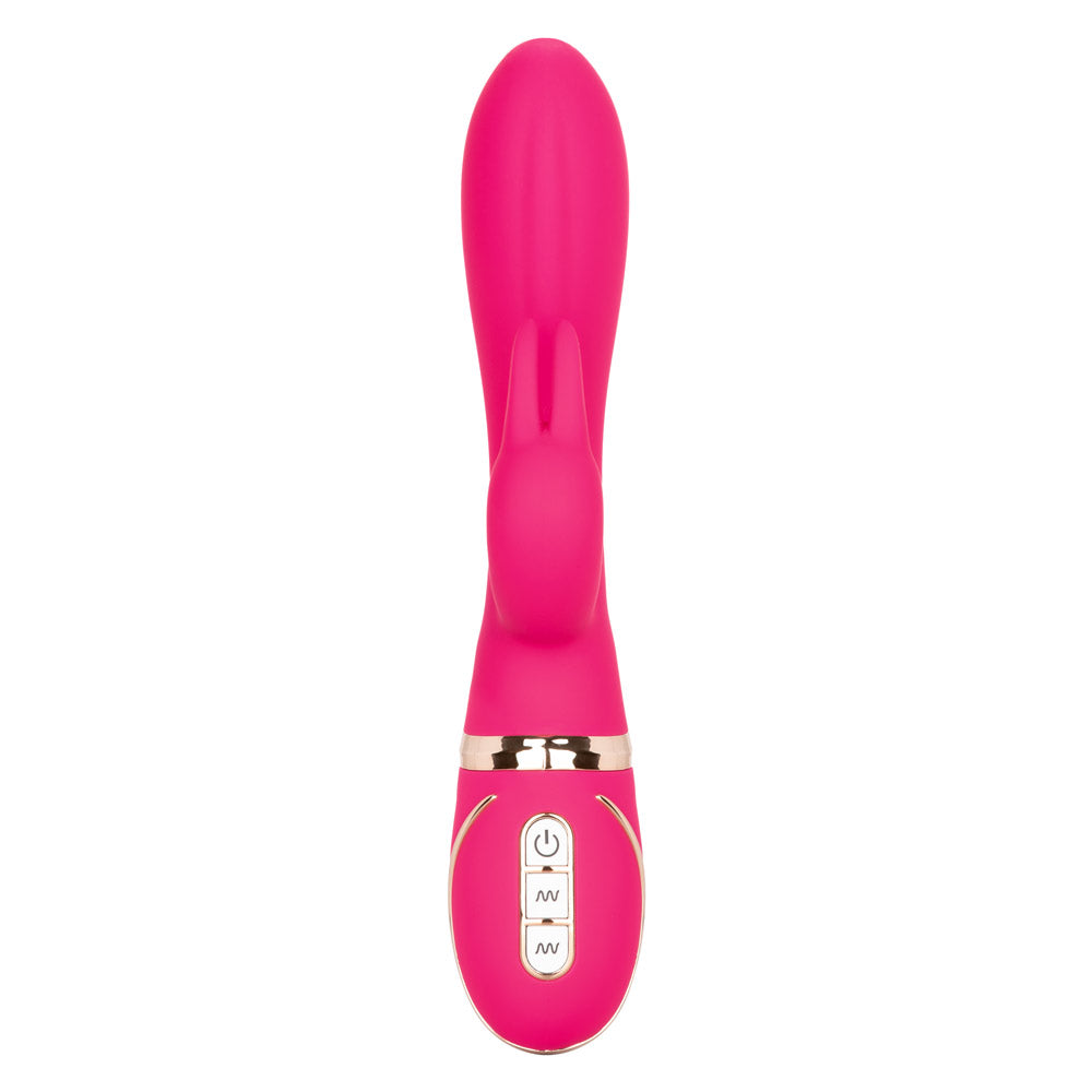 Jack Rabbit® Signature - Silicone Ultra-Soft™ Rabbit - dual-density silicone rabbit vibrator has 7 vibration functions in its independently controlled G-spot shaft & clitoral bunny for ultimate blended pleasure. Pink (3)
