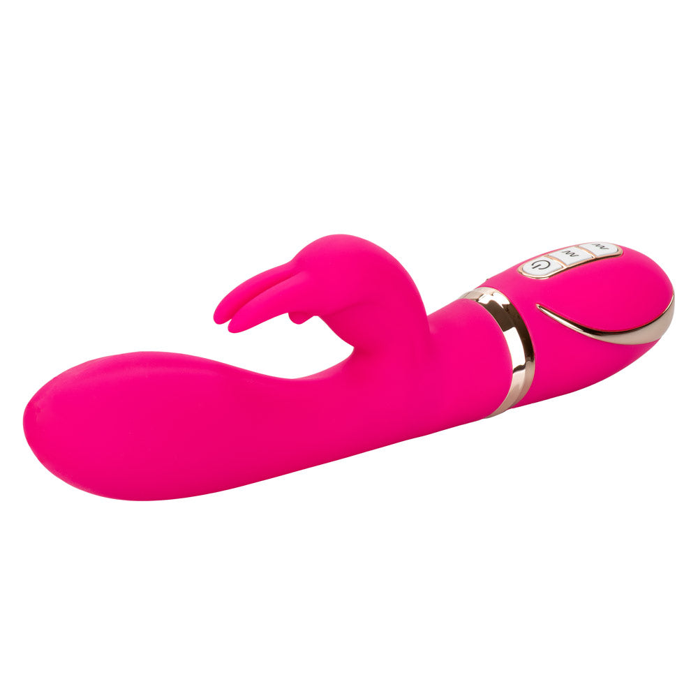 Jack Rabbit® Signature - Silicone Ultra-Soft™ Rabbit - dual-density silicone rabbit vibrator has 7 vibration functions in its independently controlled G-spot shaft & clitoral bunny for ultimate blended pleasure. Pink (4)