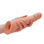 REALROCK® - Penis Extender With Rings has a dual testicle ring design for extra stability & increases your length & girth, in hand for size comparison