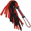 18" Red & Black Suede Leather Flogger