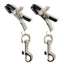 Poison Rose Nipple Clamps With Swivel Snap Hooks