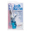 Original Waterproof Jack Rabbit® With 3 Rows of Rotating Beads - with 3 vibration speeds & 3 reversible rotation speeds. Blue, package image