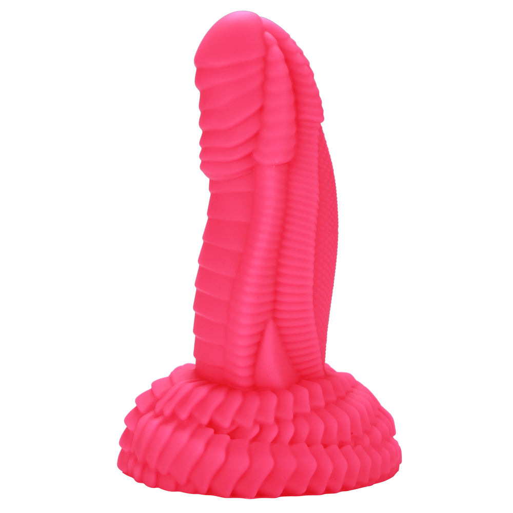 Fantasy Coxplay - Golem - niquely shaped dildo has a huge 3" insertable girth & a stimulating texture of overlapping scale-like plates that feel great going in or out. Pink