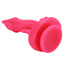 Fantasy Coxplay Alien Dildo | Textured Suction Cup Dong Toy - unique dildo has a pointed G-spot head, textured shaft & clitoral tickler for dual stimulation that's out of this world. Pink 3