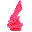 Fantasy Coxplay Alien Dildo | Textured Suction Cup Dong Toy - unique dildo has a pointed G-spot head, textured shaft & clitoral tickler for dual stimulation that's out of this world. Pink 2