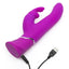 Purple happy rabbit Thrusting Stronic Rocking Vibrator With Clitoral Stimulator & G Spot Head USB Rechargeable Sex Toy