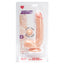 TLC® - Adam's Cock PleasureSkin® Dildo - flesh colour with balls - package