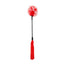 Sex & Mischief® - Whip & Tickle - dual-sided sensory play toy with a silicone whip & a soft feather tickler for versatile BDSM play. Red/White