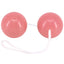 Pink Kegel Ben-Wa Balls With Retrieval Loop For Women's Sexual & Reproductive Health