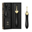 Box Packaging Obsidian Black & Gold ZALO Bess Clitoral Vibrating Stimulator Double Ended Sex Toy With Attachments